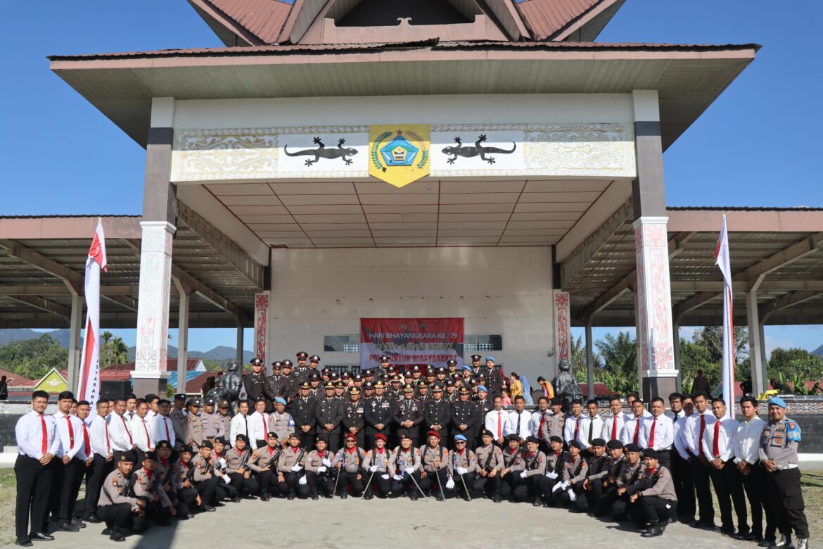 Polres Pakpak Bharat Gelar Upacara HUT Bhayangkara Ke – 79 Tahun 2025