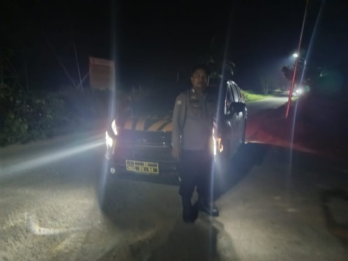 Polsek Lima Puluh Patroli Malam Cegah Aksi Kejahatan