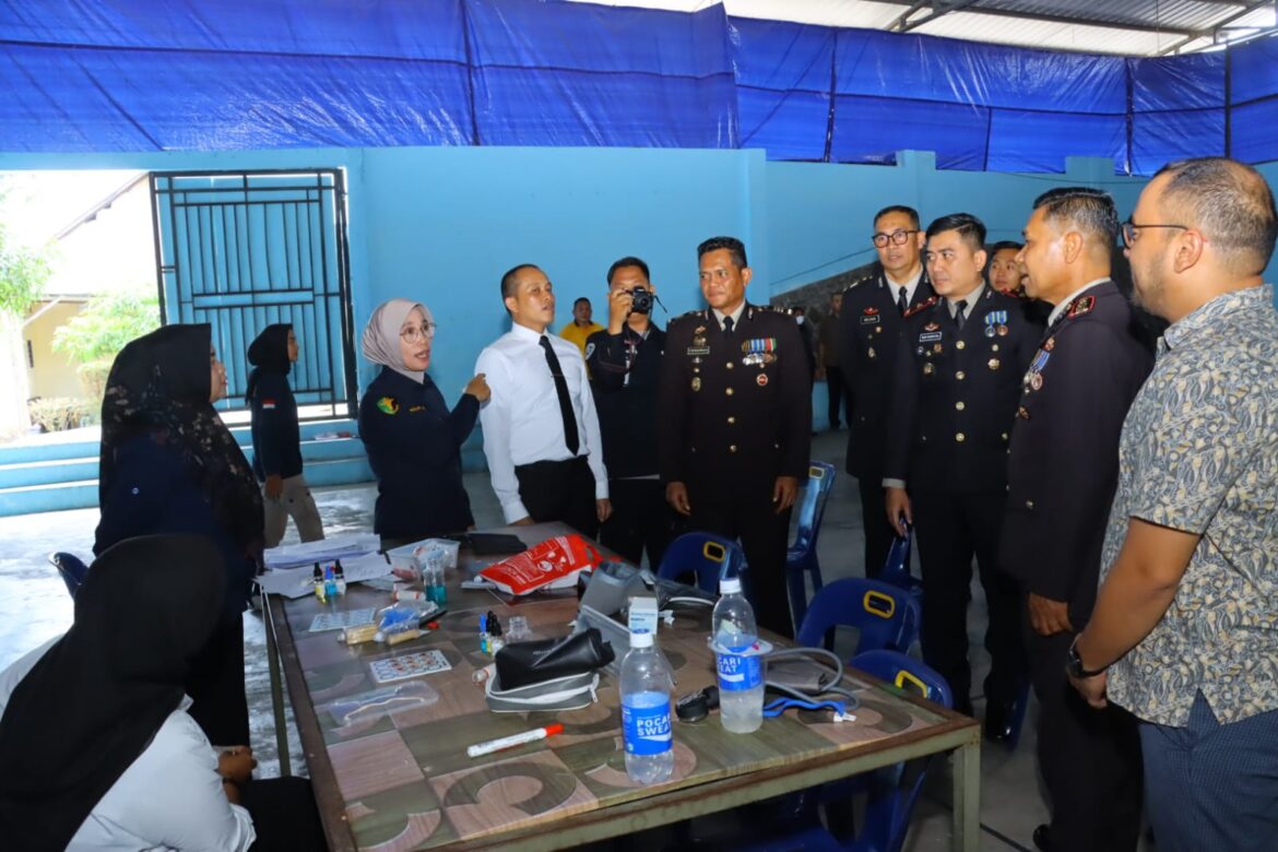 HUT Bhayangkara Ke-79 Polres Tebing Tinggi Gelar Donor Darah