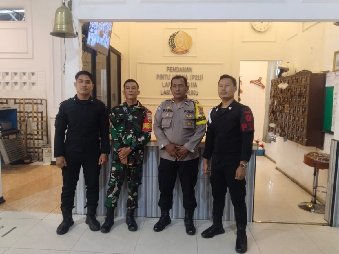 Polsek Labuhan Ruku Pengamanan di Lapas Klas IIA Labuhan Ruku
