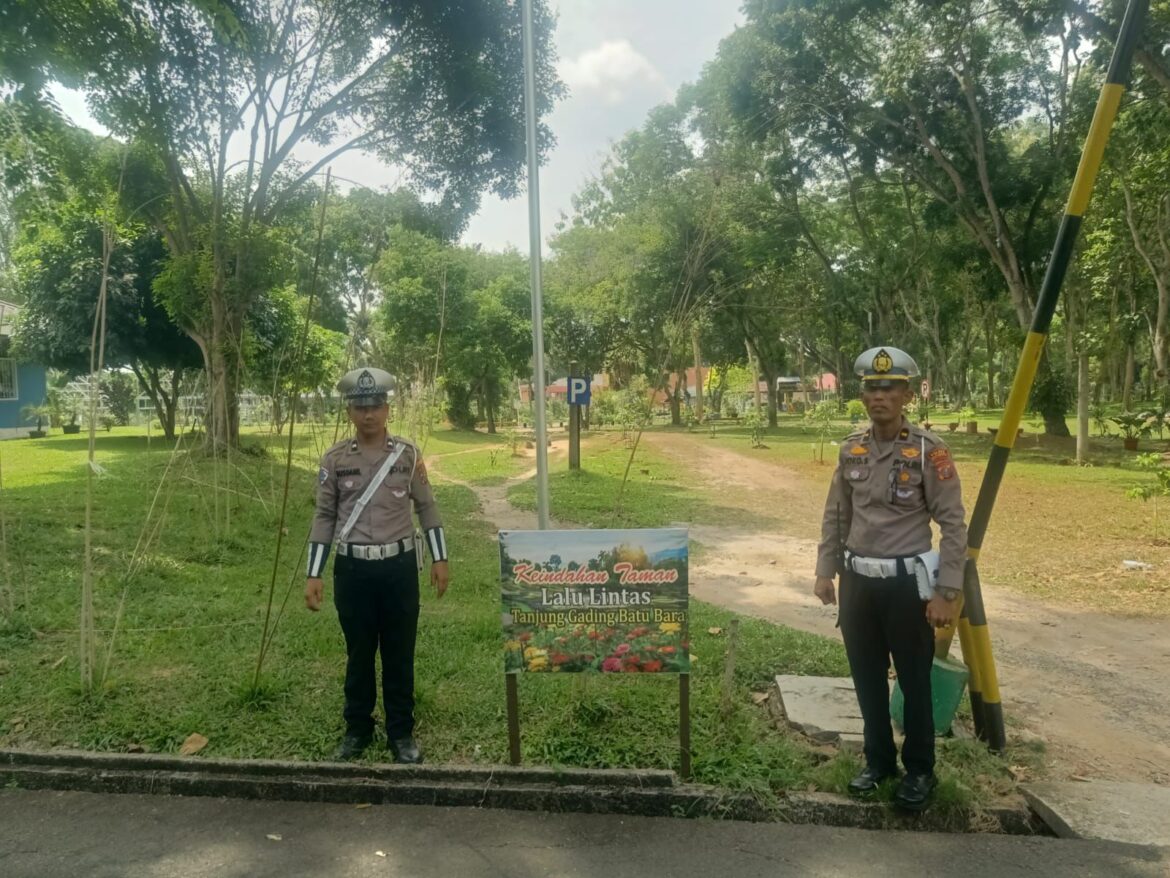 Sat Lantas Polres Batu Bara Tinjau Taman Edukasi Lalulintas