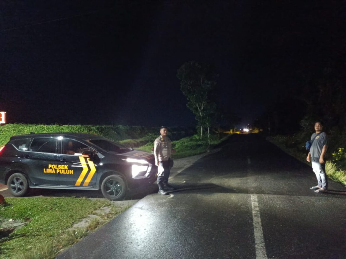 Polsek Lima Puluh Pastikan Kondusifitas Kamtibmas Lewat Patroli Mobile