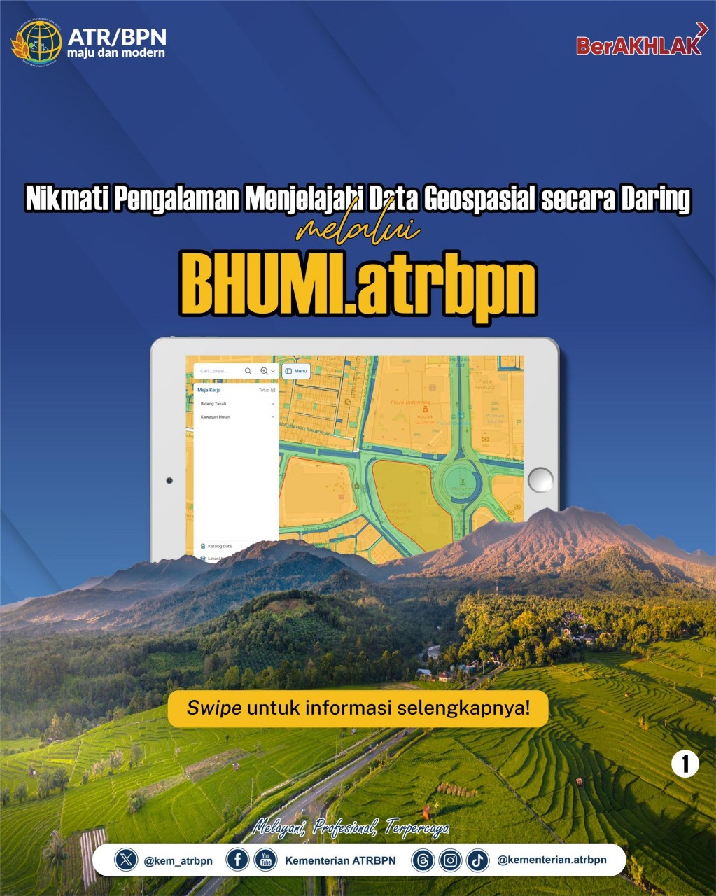 Nikmati Pengalaman Menjelajahi Data Geospasial secara Daring melalui BHUMI.atrbpn