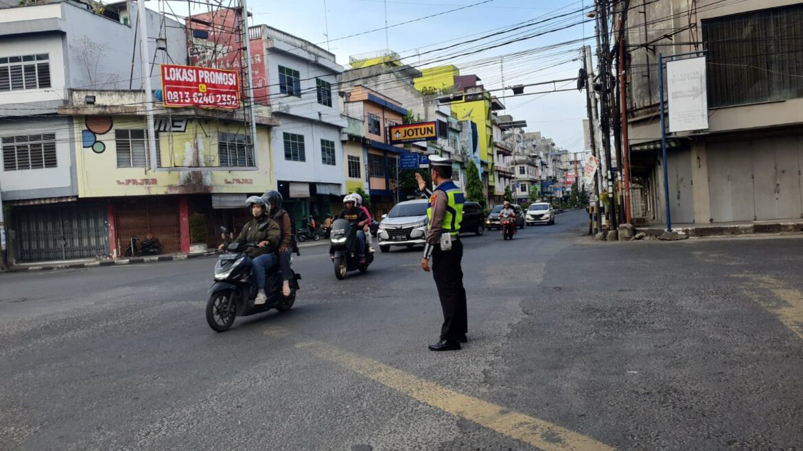 Sat Lantas Polres Batu Bara Patroli Pengaturan Arus Lalulintas