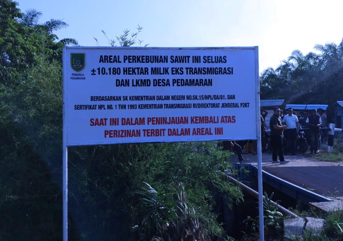 PT. JJP Diduga Mengambil Lahan Masyarakat Desa Pedamaran, Tim Merah Putih Turun Tangan