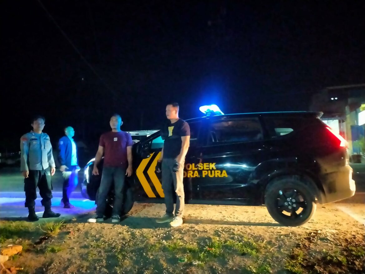 Patroli Polsek Indrapura Pastikan Kondusif Kamtibmas