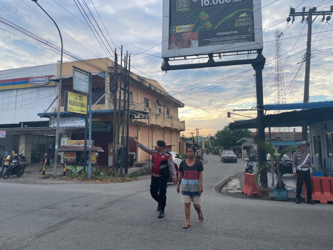 Sat Samapta Polres Batu Bara Strong Point Pagi di Jalinsum