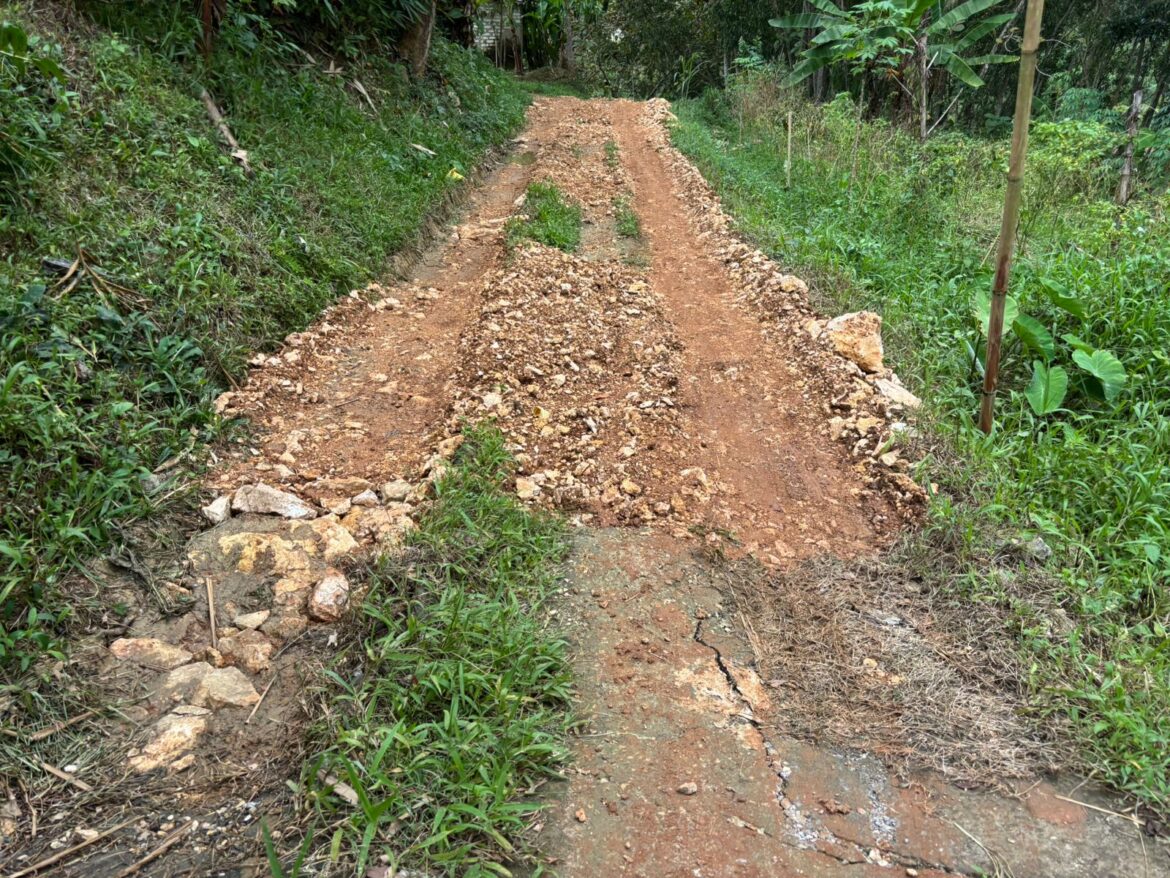 Jadi Sorotan Masyarakat Proyek Pembangunan Jalan Makadam di Desa Tlageh Diduga Tak Sesuai (RAB)