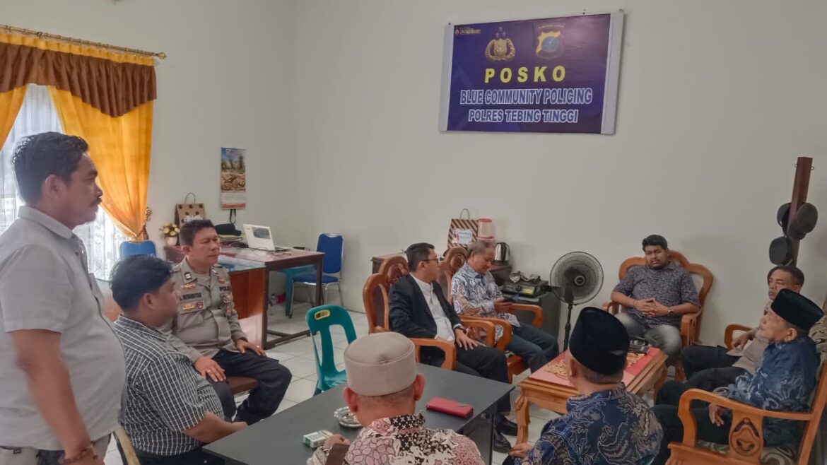 Pererat Hubungan Kemitraan, Sat Binmas Polres Tebing Tinggi Silahturahmi dengan Pengurus PAMK