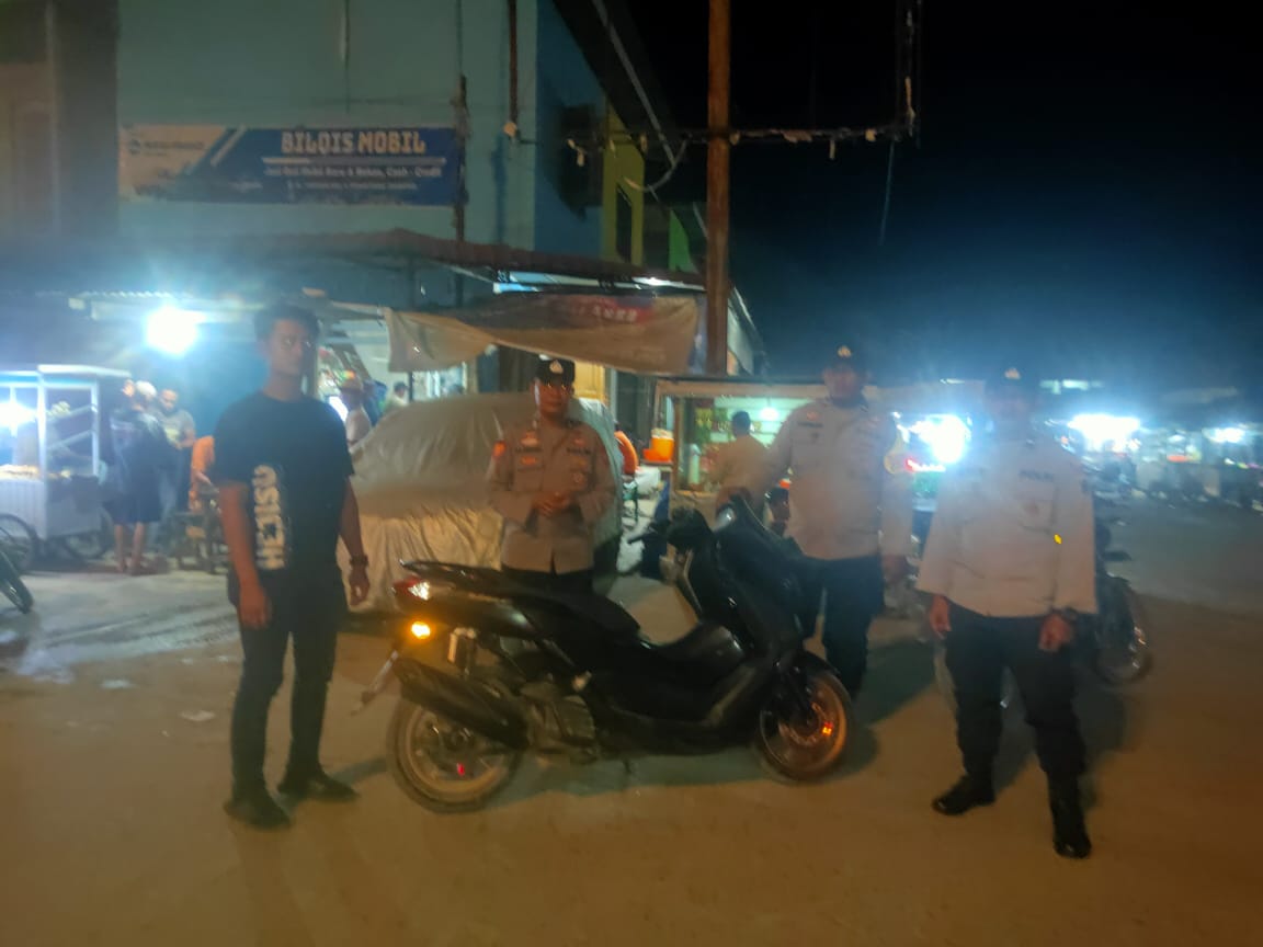 Patroli Polsek Medang Deras Pastikan Kondusifitas Kamtibmas