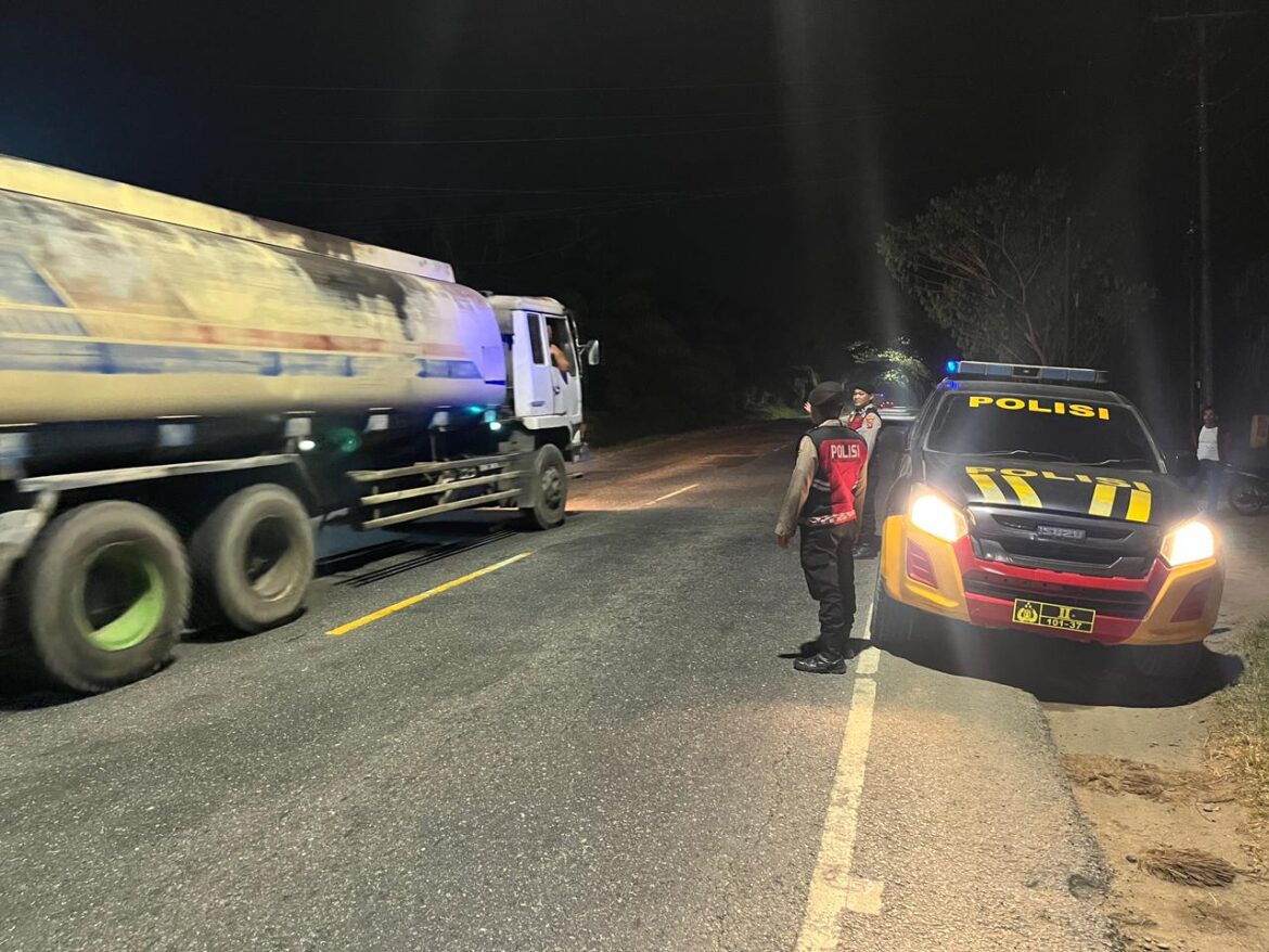 Sat Samapta Polres Batu Bara Patroli Presisi Blue Light