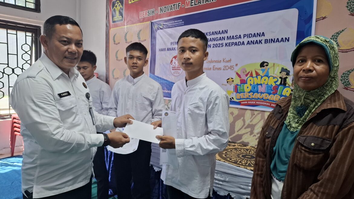 38 Anak Binaan Kembali ke Keluarga di Hari Peringatan Anak Nasional 2025