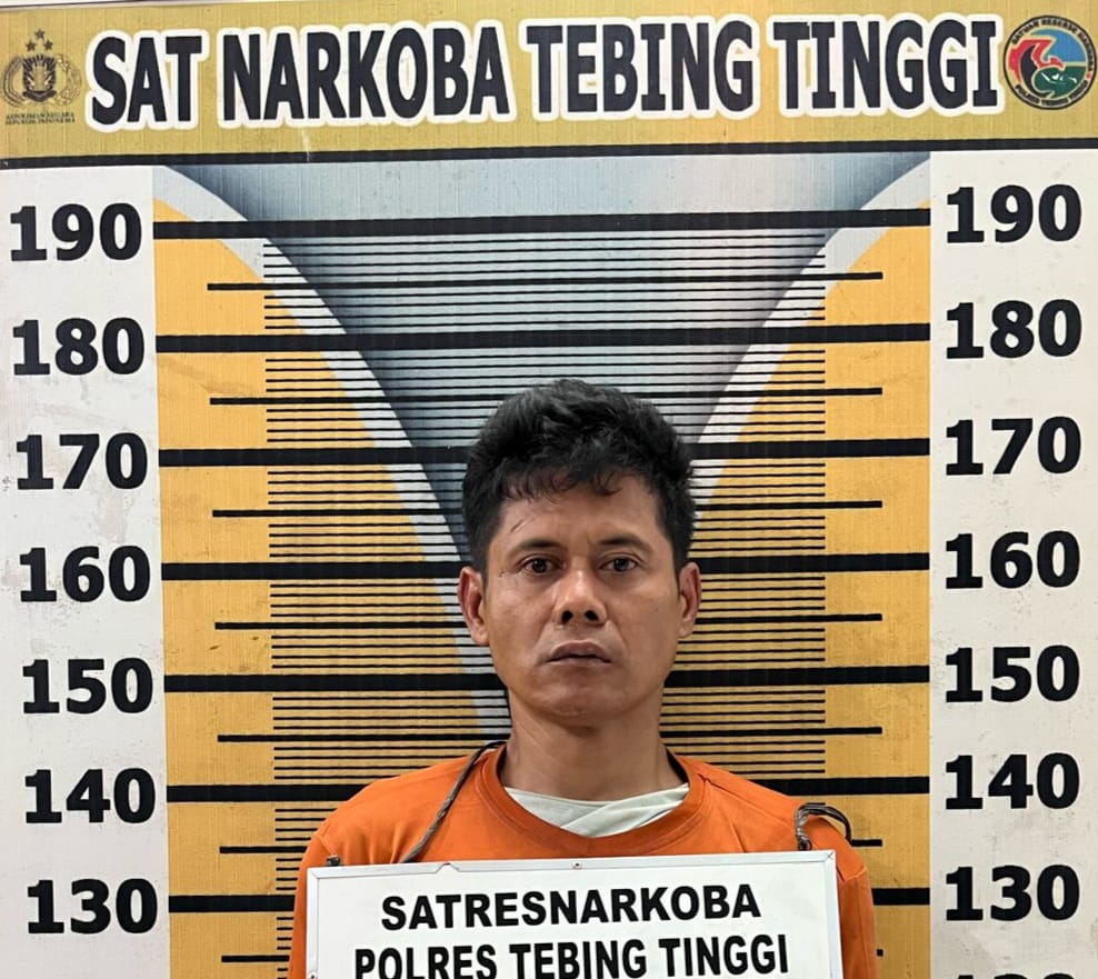 Residivis Kembali Ditangkap, Sat Narkoba Polres Tebing Tinggi Amankan Barang Bukti Sabu