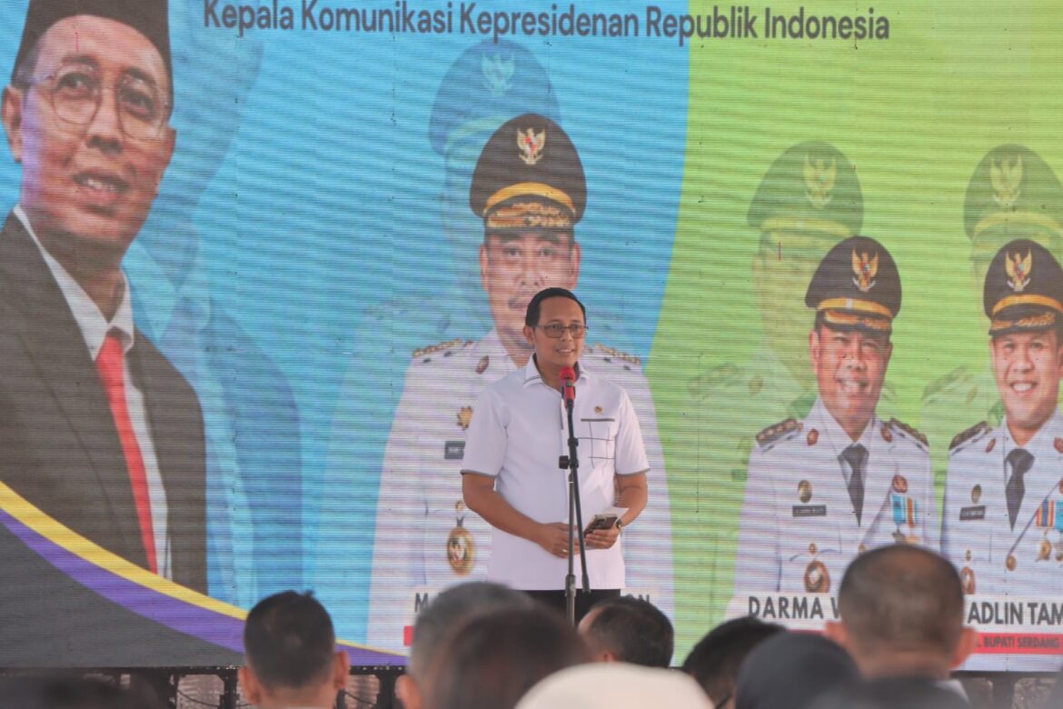 Kapolres Sergai Hadiri Kunjungan Kepala Kantor Komunikasi Kepresidenan RI dan Kepala BGN