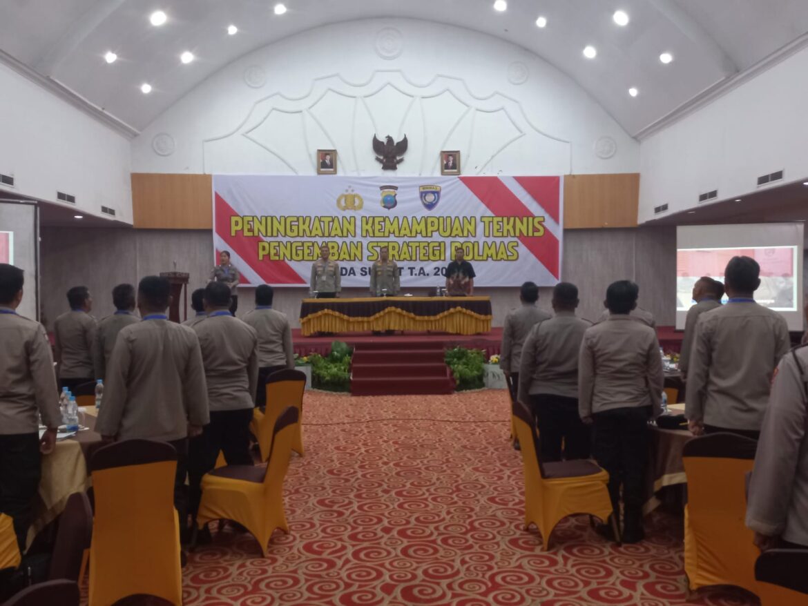 Polres Tebing Tinggi Ikuti Peningkatan Kemampuan Teknis Pengemban Strategi Polmas