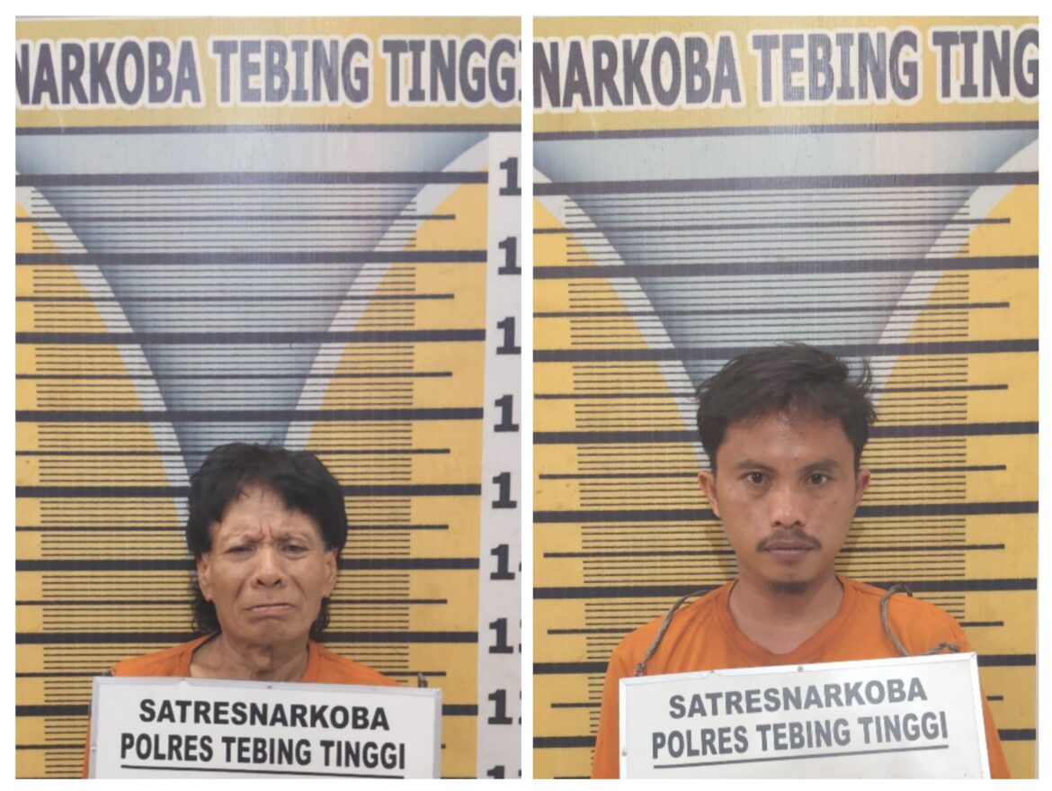 Resahkan Warga, Dua Pengedar Sabu di Kampung Jati Ditangkap Polres Tebing Tinggi
