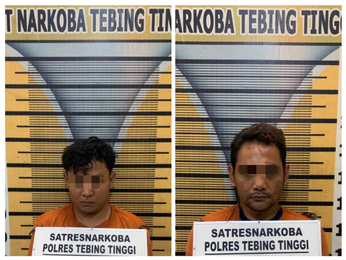 Dua Pengedar dan Sabu 2,41 Gram di Sipispis Ditangkap Satnarkoba Polres Tebing Tinggi