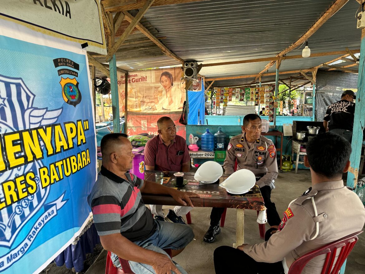 Sapa Para Supir, Sat Lantas Polres Batu Bara Himbau Tertib Lalulintas