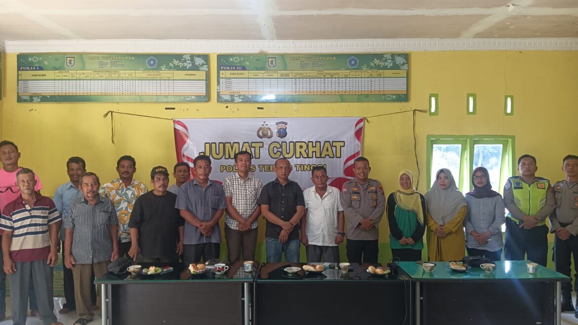 Polres Tebing Tinggi Jumat Curhat Bersama Warga Desa Silau Padang
