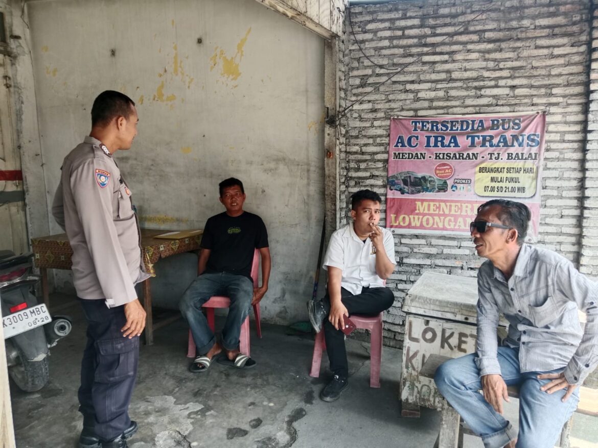 Cooling System di Loket Bus, Sat Binmas polres Batu Bara Himbauan Kamtibmas