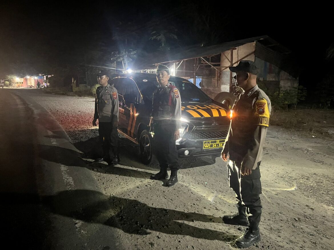 Polsek Lima Puluh Patroli Mobile Cegah Kejahatan Jalanan