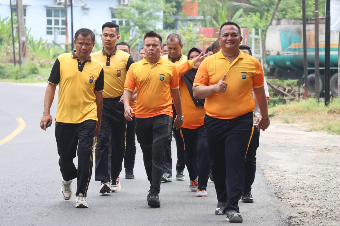 Polres Batu Bara Progres Olahraga Sehat dan Bugar