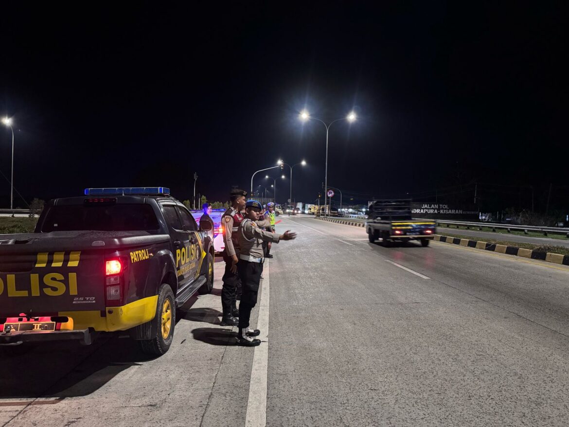 Sat Samapta Polres Batu Bara Patroli Cegah Aksi Kejahatan Jalanan