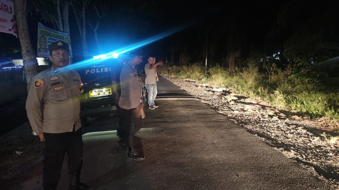 Polsek Indrapura Patroli di Lokasi Rawan Kejahatan