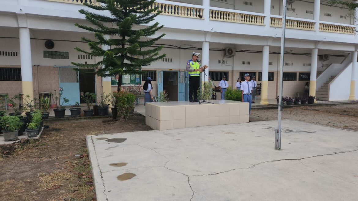 Cegah Pelanggaran Sejak Dini, Satlantas Polres Tebing Tinggi Edukasi Pelajar