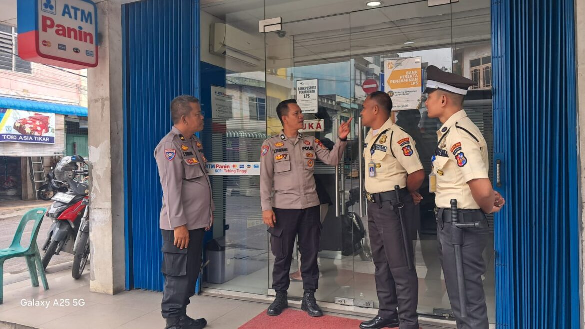Sat Binmas Polres Tebing Tinggi Himbau Petugas Satpam Kantor Perbankan
