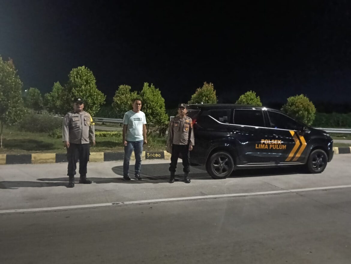 Polsek Lima Puluh Patroli Cegah Gangguan Kamtibmas