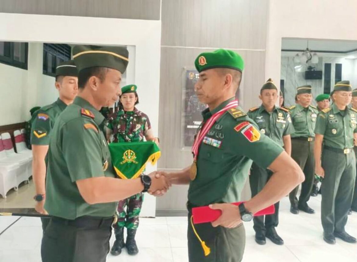Benteng Sakti Kembali Berprestasi, Letda Czi Orgenes Raih Penghargaan Perwira Pelatih Terbaik Zeni TNI-AD