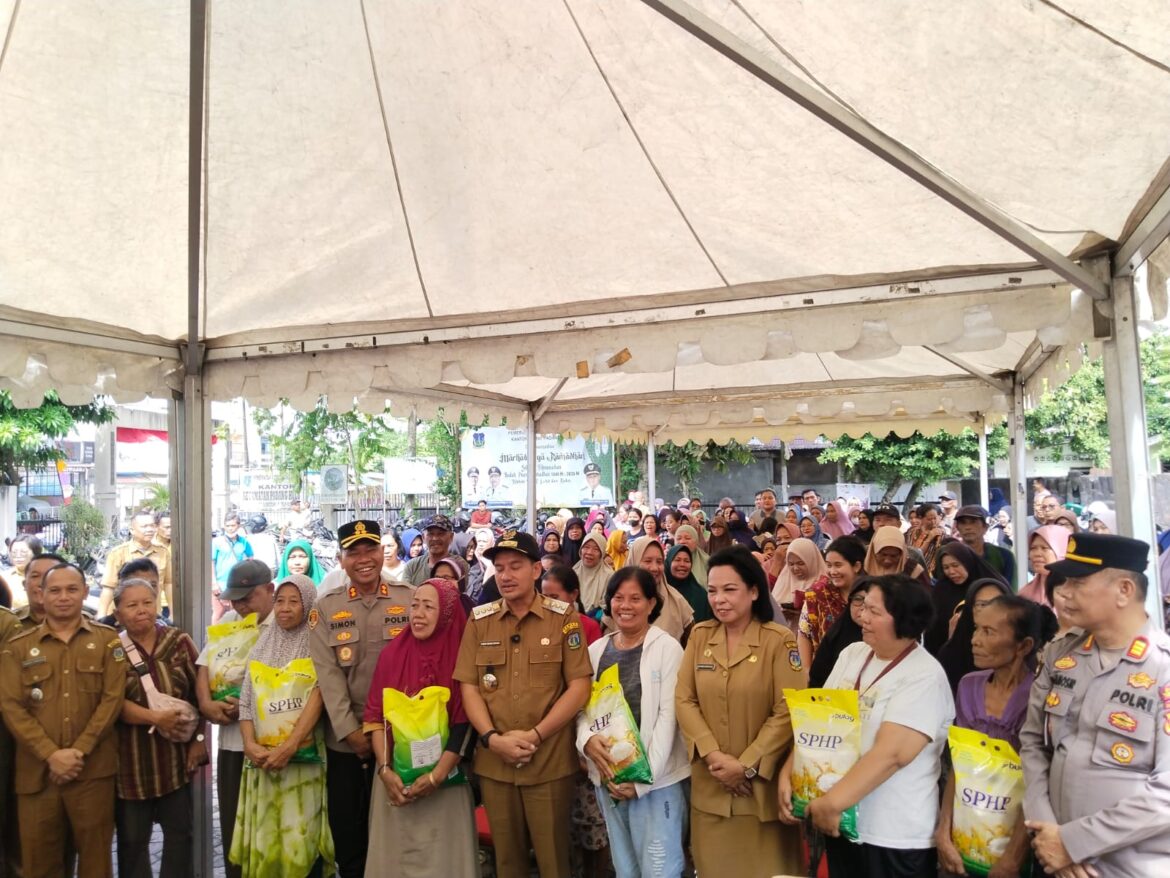 Kapolres Tebing Tinggi dan Walikota Tinjau Pelaksanaan Gerakan Pangan Murah
