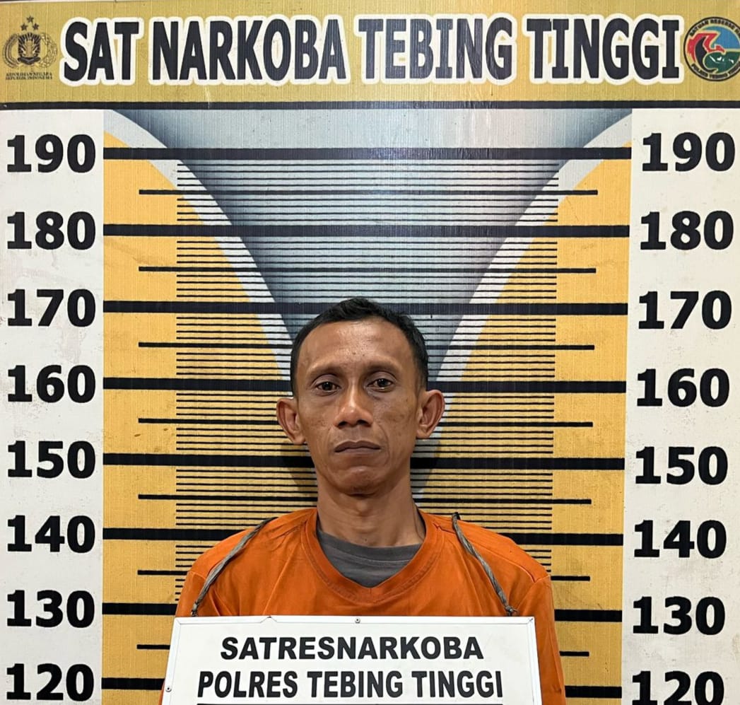 Satnarkoba Polres Tebing Tinggi Tangkap Pengedar Narkoba, Sabu 4,28 Gram Diamankan