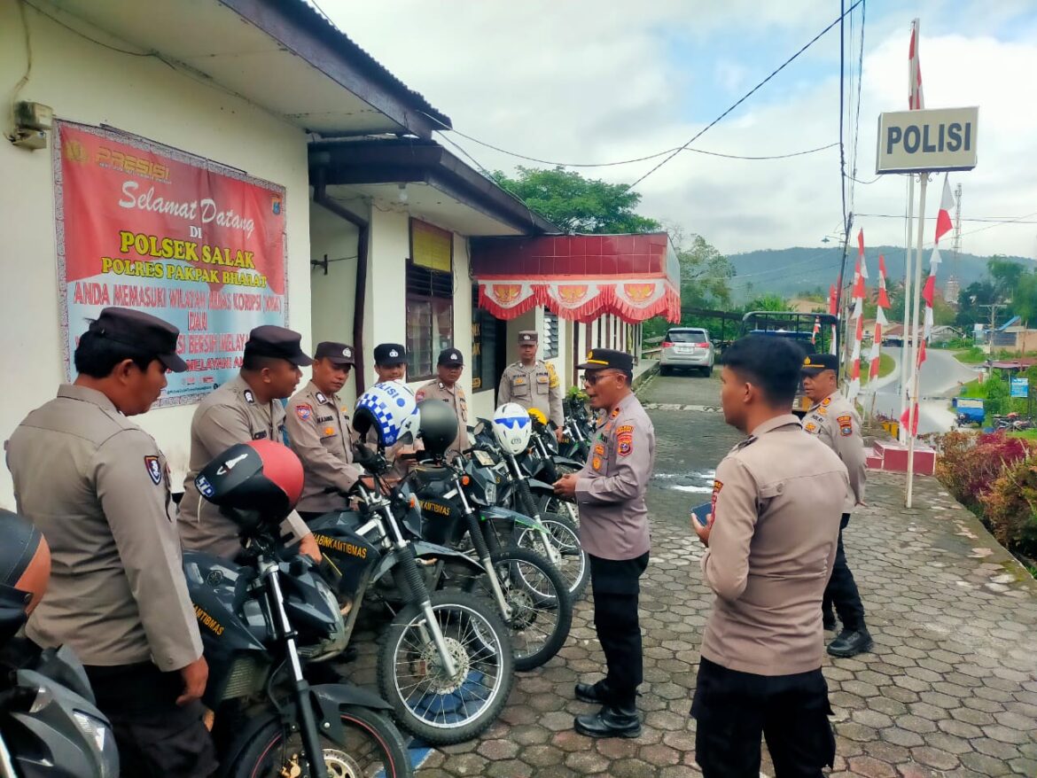 Kasat Binmas Polres Pakpak Bharat : Mari Tingkatkan Kinerja Kita Di Tengah Masyarakat