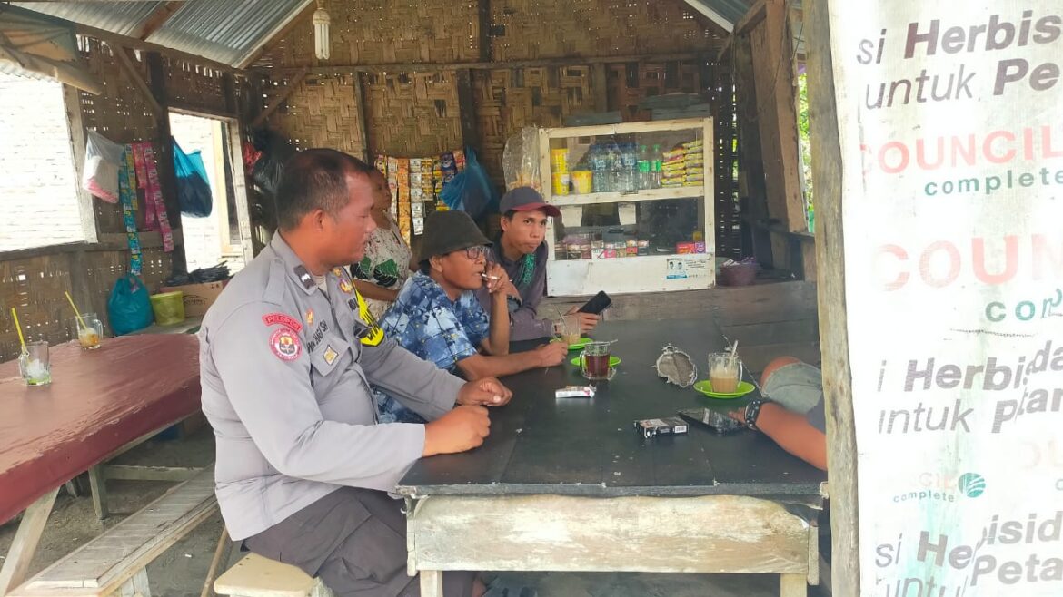 Bhabinkamtibmas Polsek Medang Deras Sambang dan Cooling System Kamtibmas