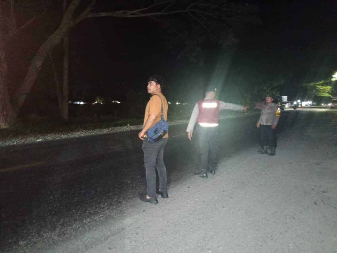 Antisipasi Aksi Kejahatan Polsek Lima Puluh Patroli Susuri Jalanan