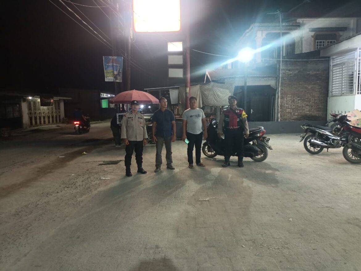 Patroli Polsek Medang Deras Antisipasi Gangguan Kamtibmas