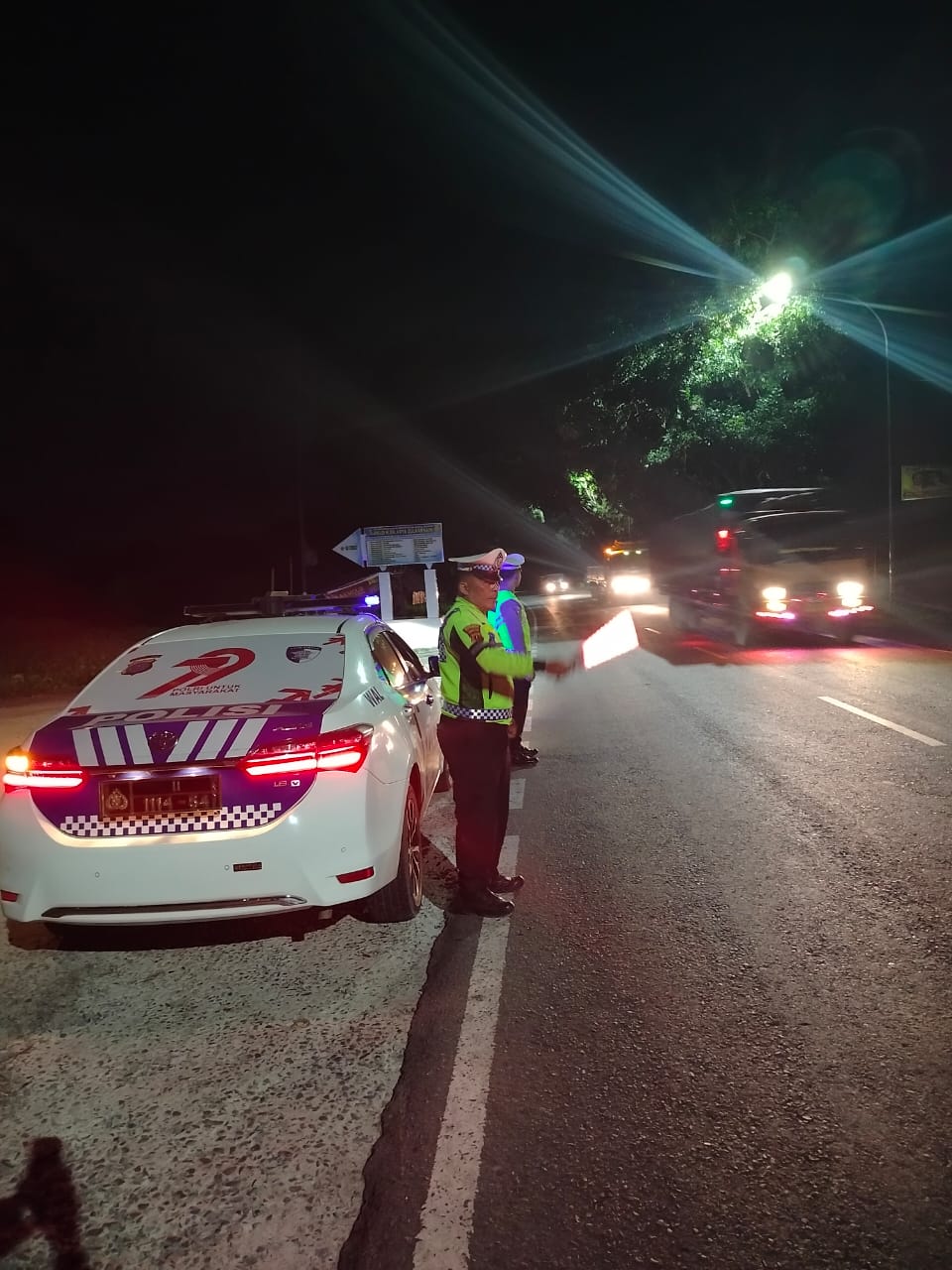 Patroli Blue Light Sat Lantas Polres Batu Bara Sasar Lokasi Rawan Macet