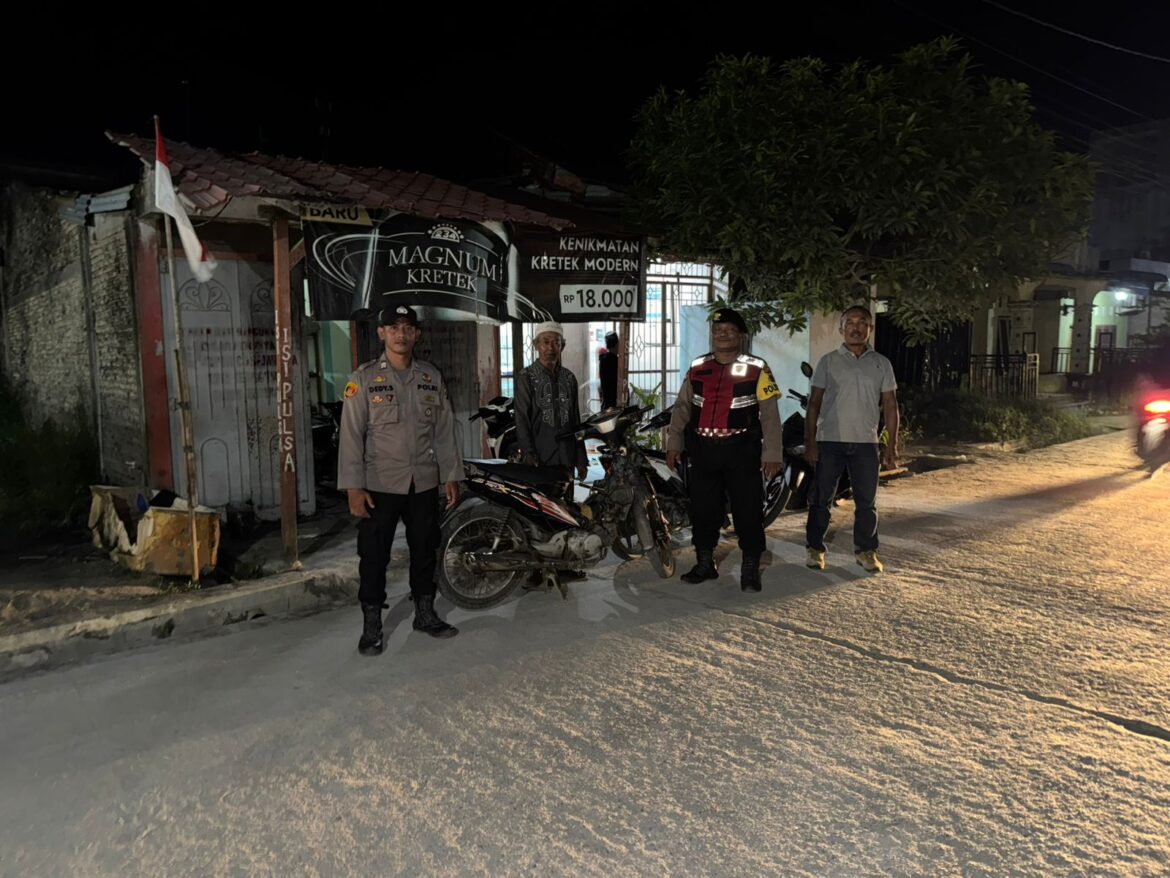 Polsek Medang Deras Patroli Gangguan Kamtibmas