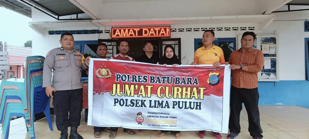 Polsek Lima Puluh Jumat Curhat di Desa Sumber Padi