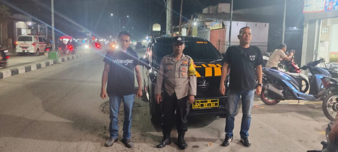 Polsek Labuhan Ruku Patroli Susuri Jalanan Cegah Kejahatan