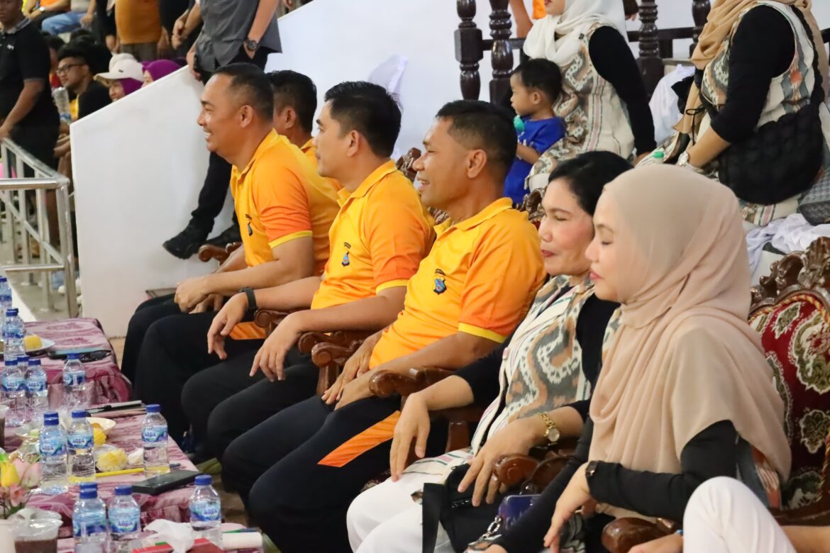 Kapolres Tebing Tinggi Hadiri Pertandingan Final Voli Cup Bhayangkari Sumut Zona II