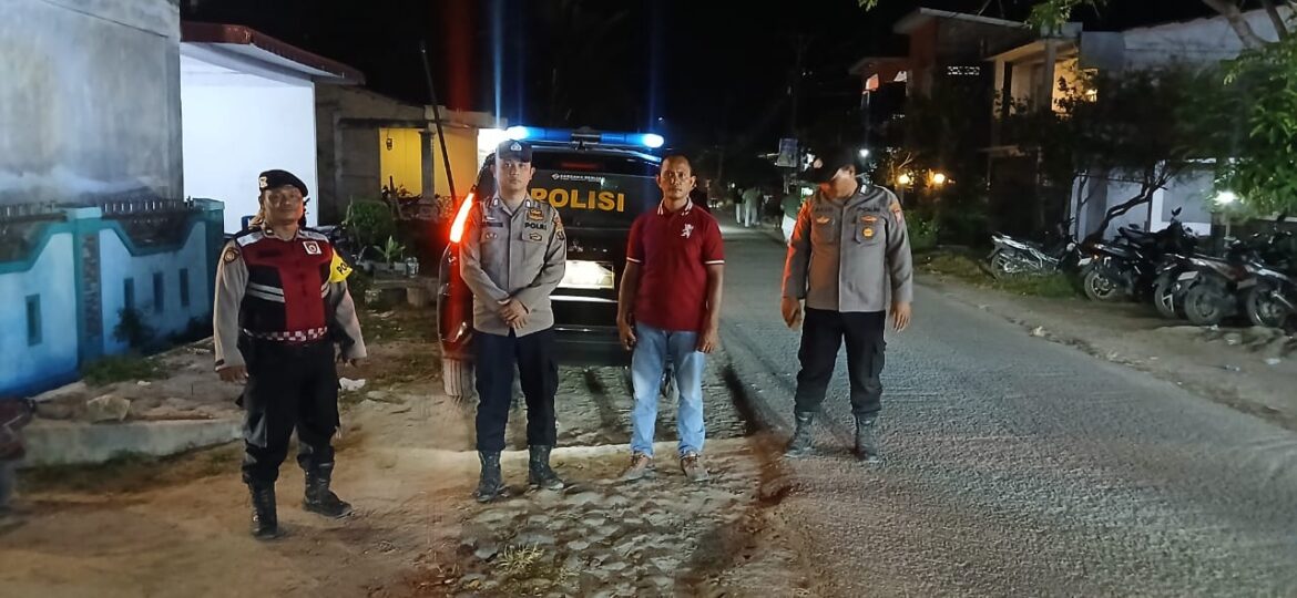 Antisipasi Kejahatan 3C Polsek Medang Deras Patroli Disejumlah Lokasi