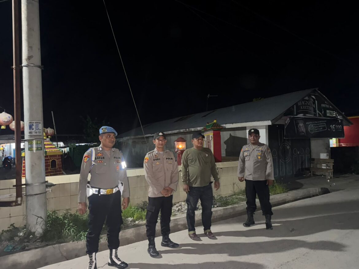Polsek Medang Deras Patroli Antisipasi Kejahatan Disejumlah Lokasi