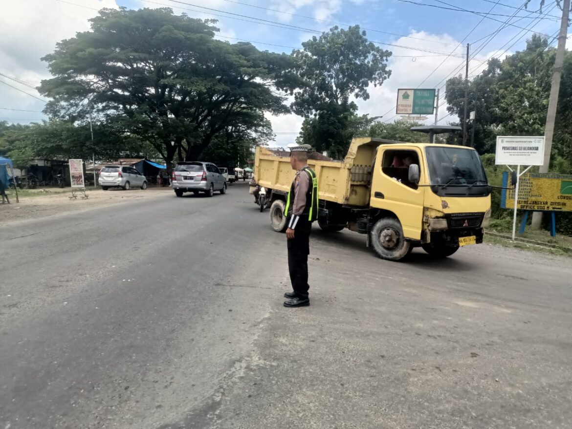 Sat Lantas Polres Batu Bara Pengaturan Arus Lalulintas Disejumlah Lokasi