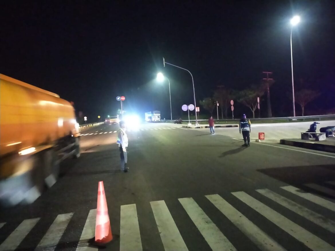 Patroli Blue Light Polsek Tebing Tinggi Antisipasi Kriminalitas dan Balap Liar di Exit Tol