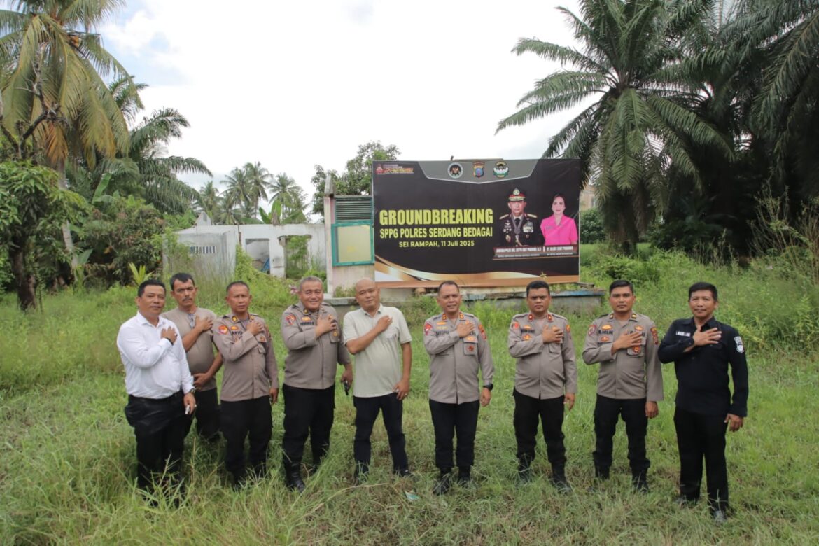 Polres Sergai Tinjau dan Pengukuran Lahan Pembangunan SPPG Ke-2
