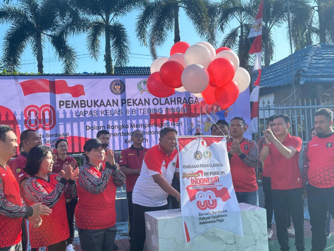 Lapas Kelas IIB Tebing Tinggi Gelar Pembukaan Pekan Olahraga HUT RI Ke-80