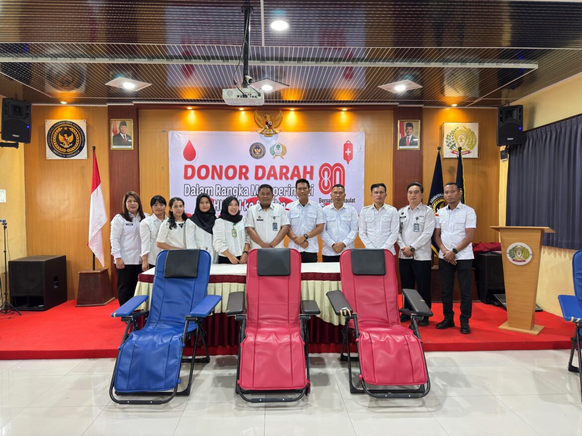 Merah Putih Mengalir di Nadi, Lapas Tebing Tinggi Hidupkan Semangat Kemerdekaan Lewat Donor Darah